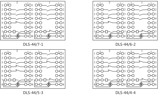 DLS-42/6-4双位置继电器内部连接线图片3